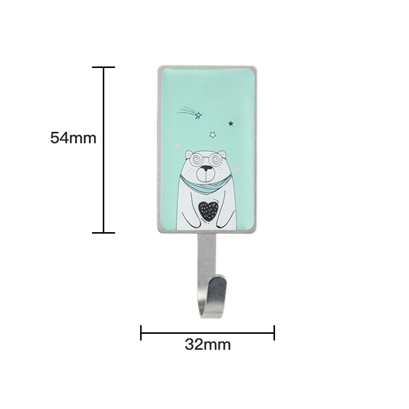 爆款不锈钢挂钩强力粘钩门后衣钩五金挂钩免打孔免钉衣帽钩