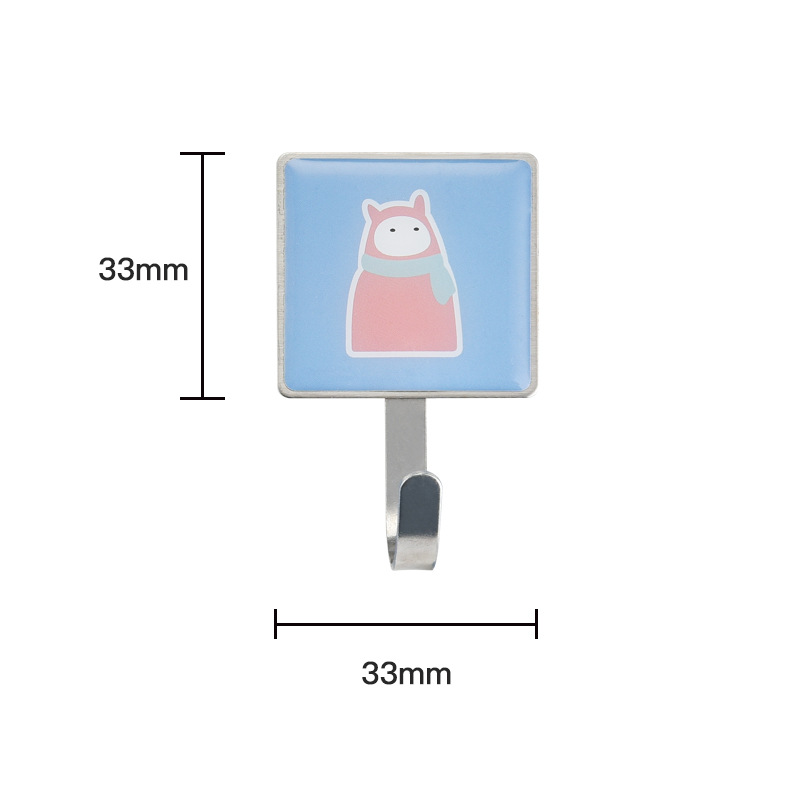 爆款不锈钢挂钩强力粘钩门后衣钩五金挂钩免打孔免钉衣帽钩