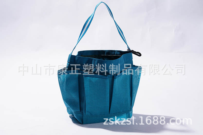 热销外贸网眼包沐浴篮储物收纳蓝浴室卫生间整理盒