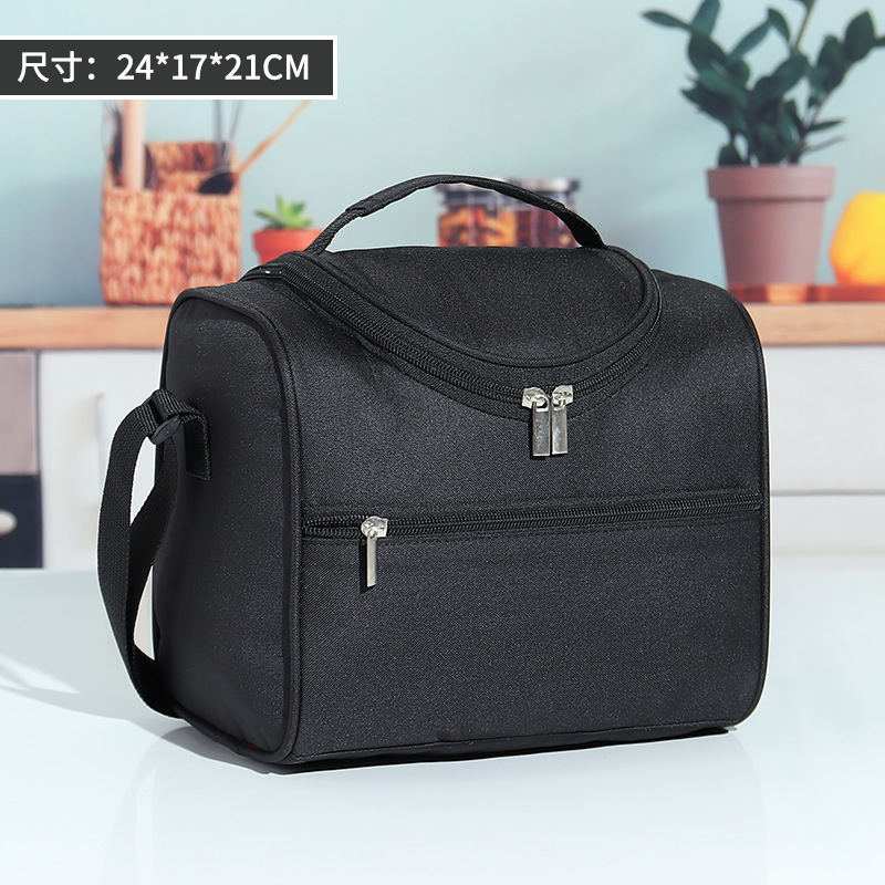 加厚防水加大容量单肩斜挎保温饭盒包厂家直供