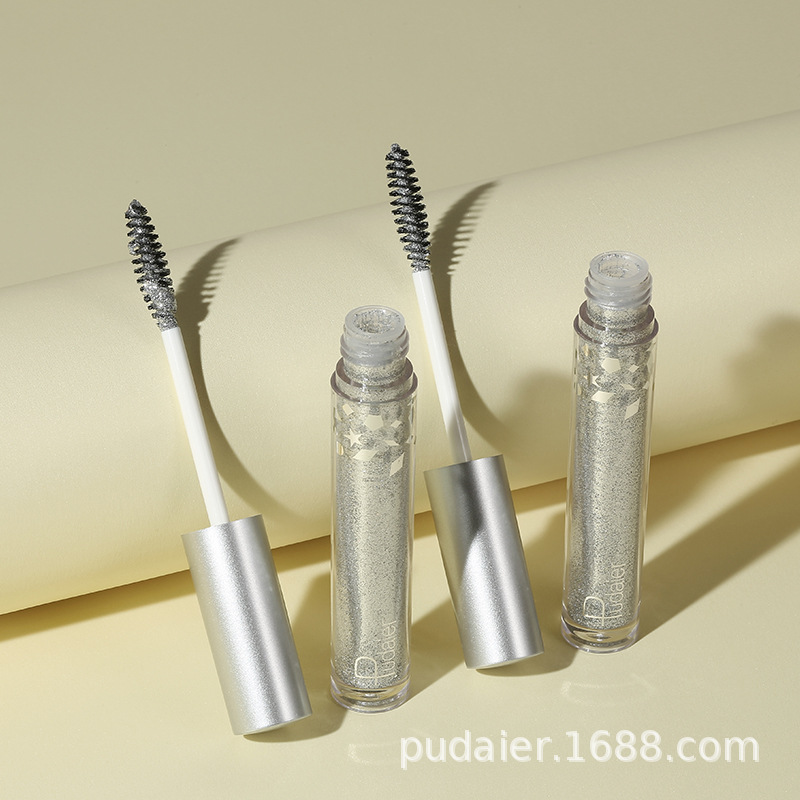 现货彩妆Pudaier碎钻闪耀珠光睫毛膏亮片星闪舞台心机睫毛膏
