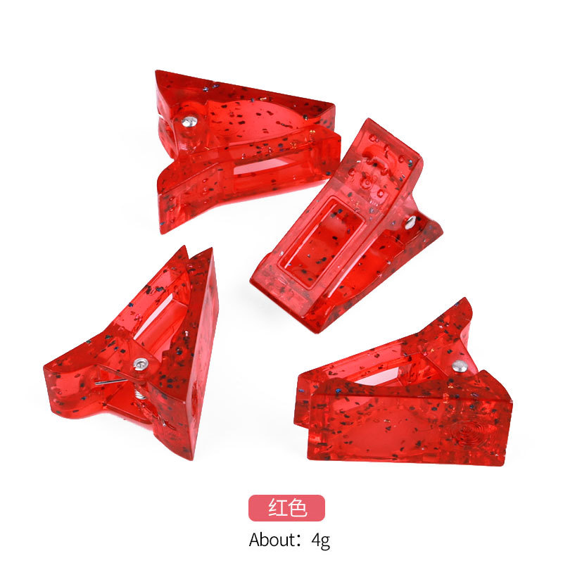 美甲水晶甲模固定夹 水晶胶夹子 水晶延长现货批发