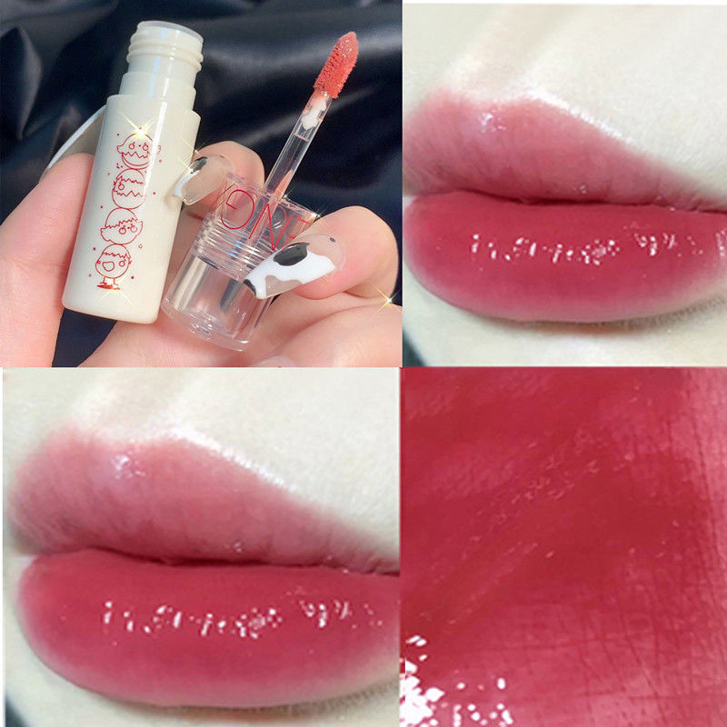 MENGXIDUO镜面水光唇釉持久奶茶色学生口红唇釉批发正品