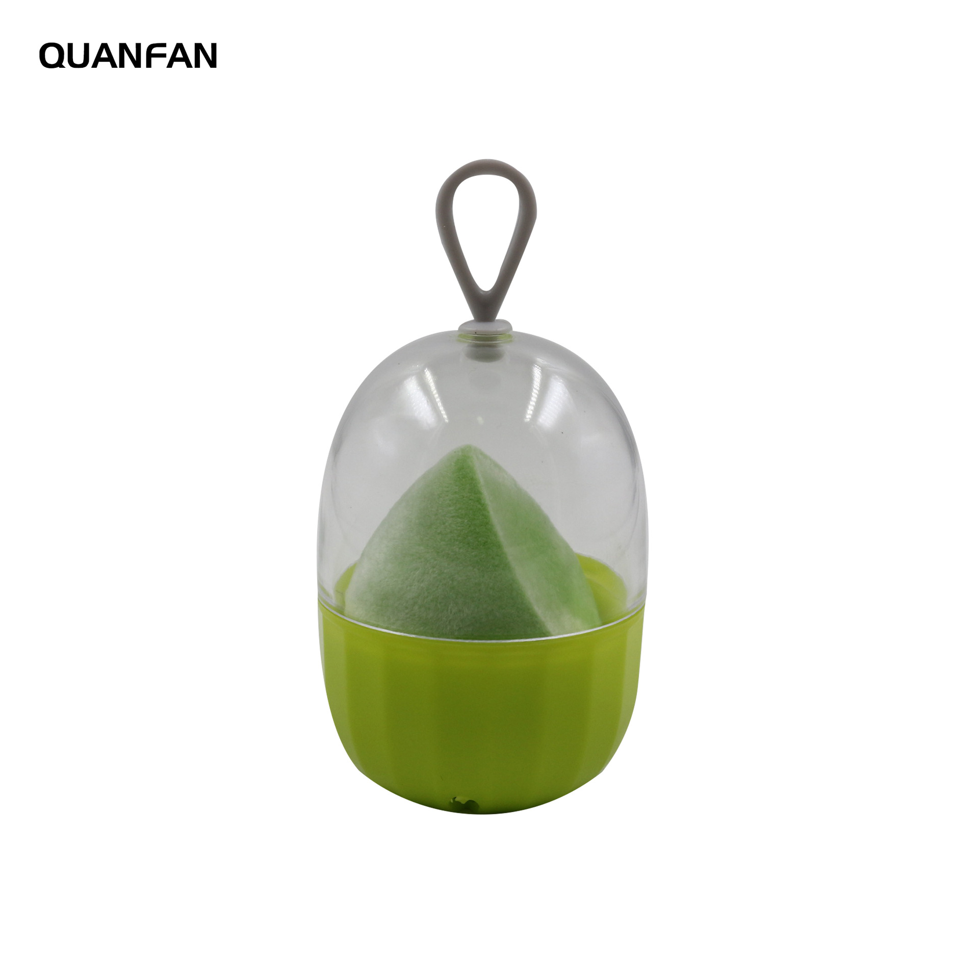 丝绒美妆蛋植绒彩妆蛋非乳胶泡海绵蛋椭圆吊合装1个