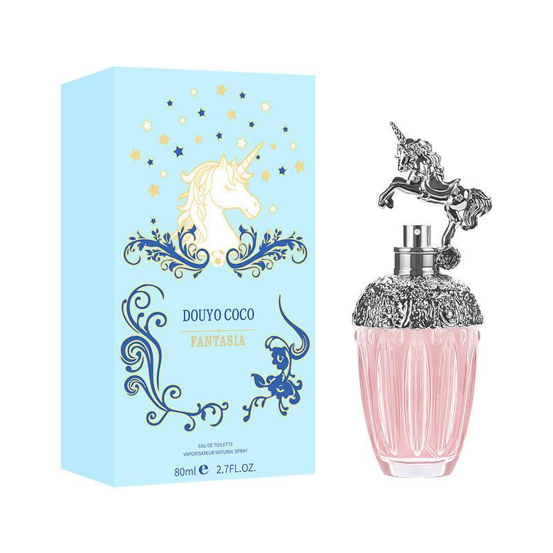 网红爆款迪香儿金流沙喷雾美人鱼独角兽香水80ml士持久淡香