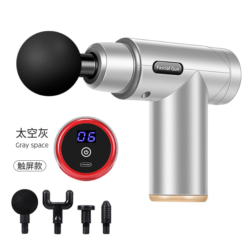 液晶便携mini经颈膜枪肌肉健身器材电动小型按摩器家用迷你筋膜枪