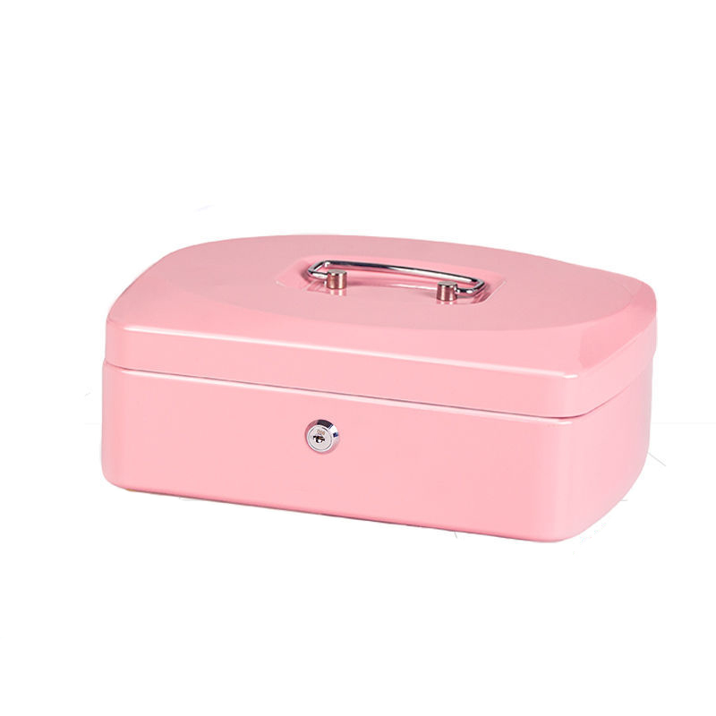 椭圆手提钱箱-12英寸-钥匙款