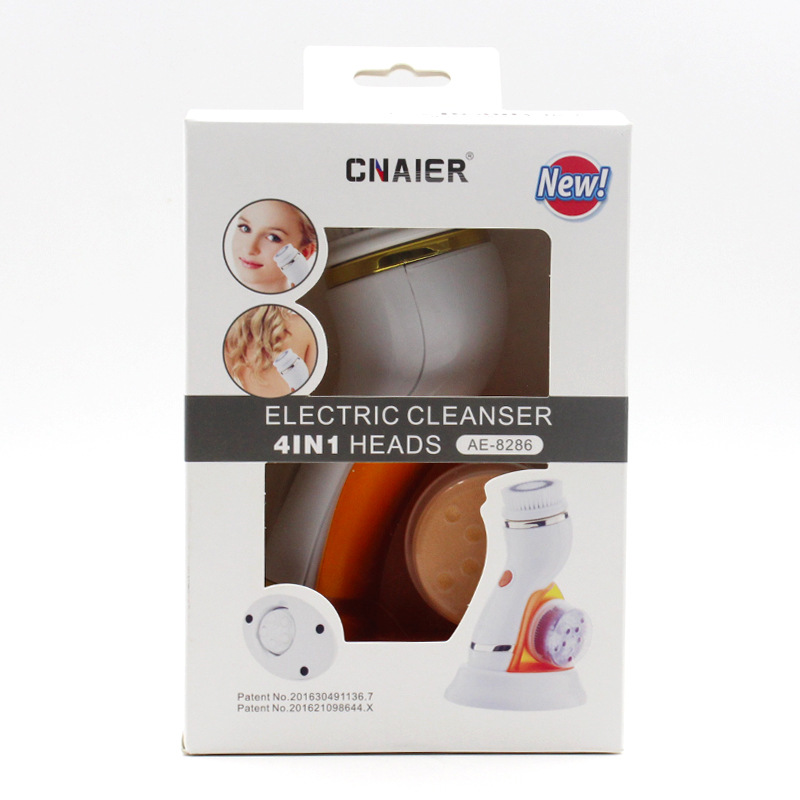 厂家直销代发艾尔洁面仪四合一硅胶电动洗脸仪面部毛孔清洁器