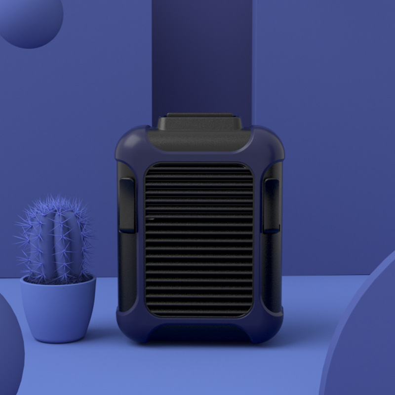 挂腰风扇 usb充电腰间腰挂便捷式风扇 挂脖懒人户外风扇