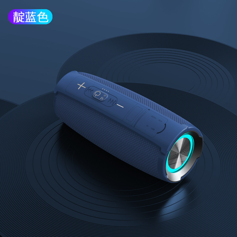 W2无线蓝牙音箱 户外防水带彩灯双喇叭低音炮20w大功率