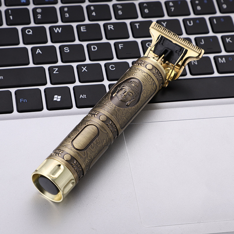 T9爆款复古油头雕刻推剪电商外贸推子多种款式雕花油头雕花剪