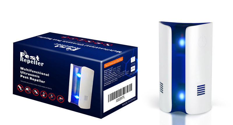 超声波电磁波多功能电子驱鼠器驱蚊器驱蟑螂器螨虫 代发