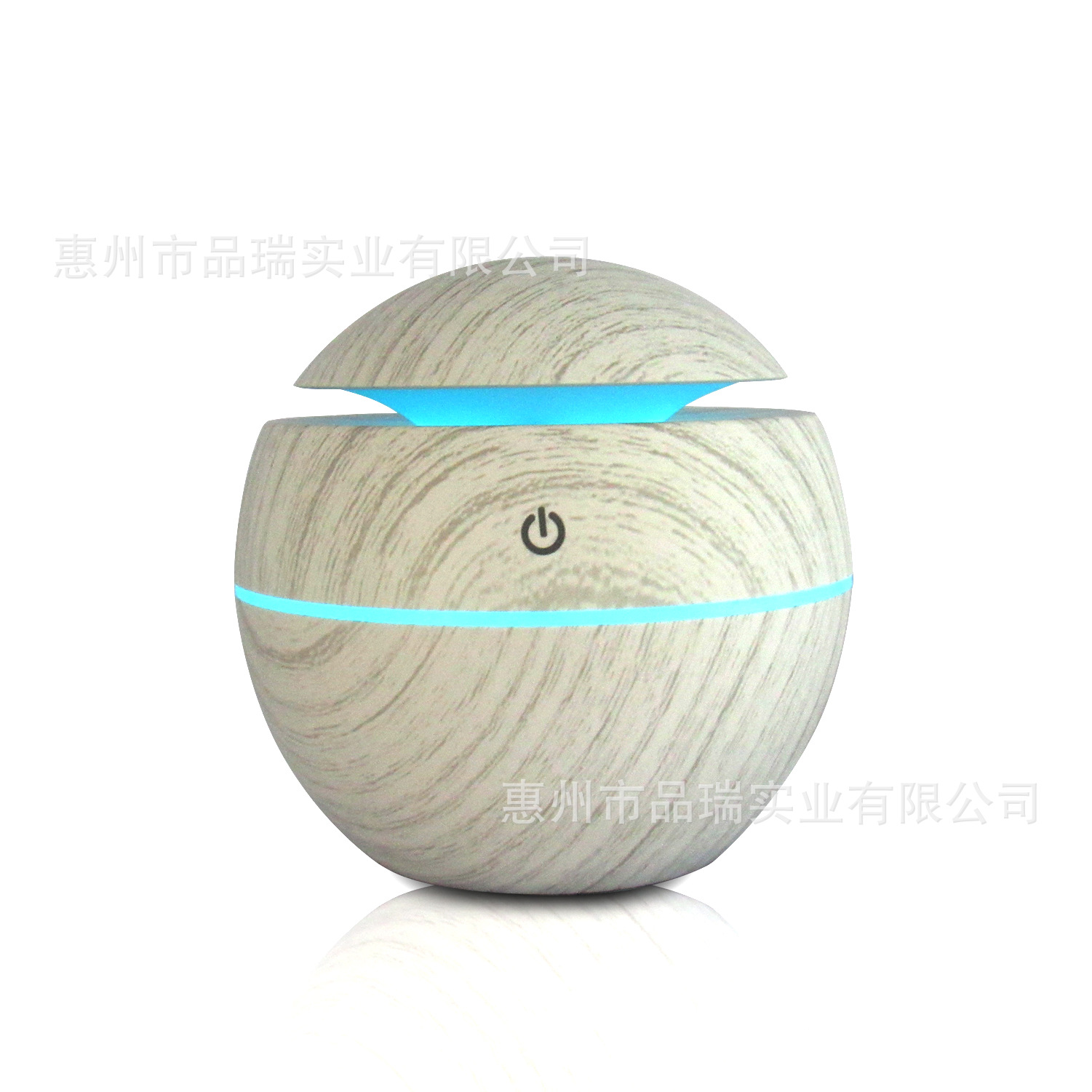 130ml迷你蘑菇加湿器超声波香薰机七彩家用加湿器圆木纹USB加湿器