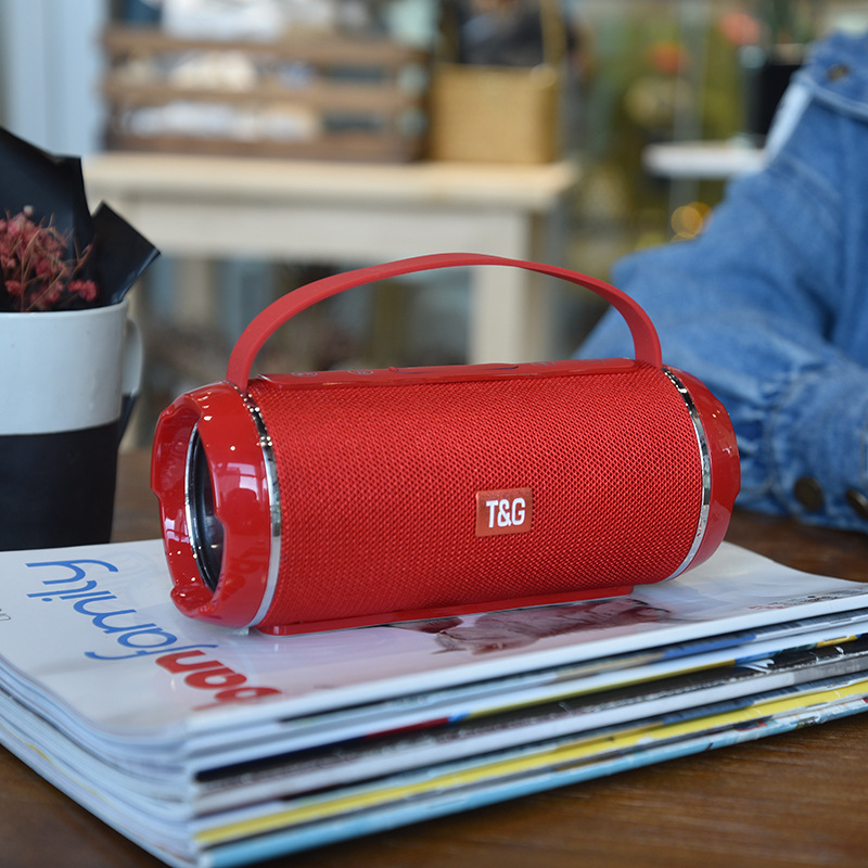 热卖中TG116C防水蓝牙音箱手提便携无线迷你布艺音响礼品FM插卡