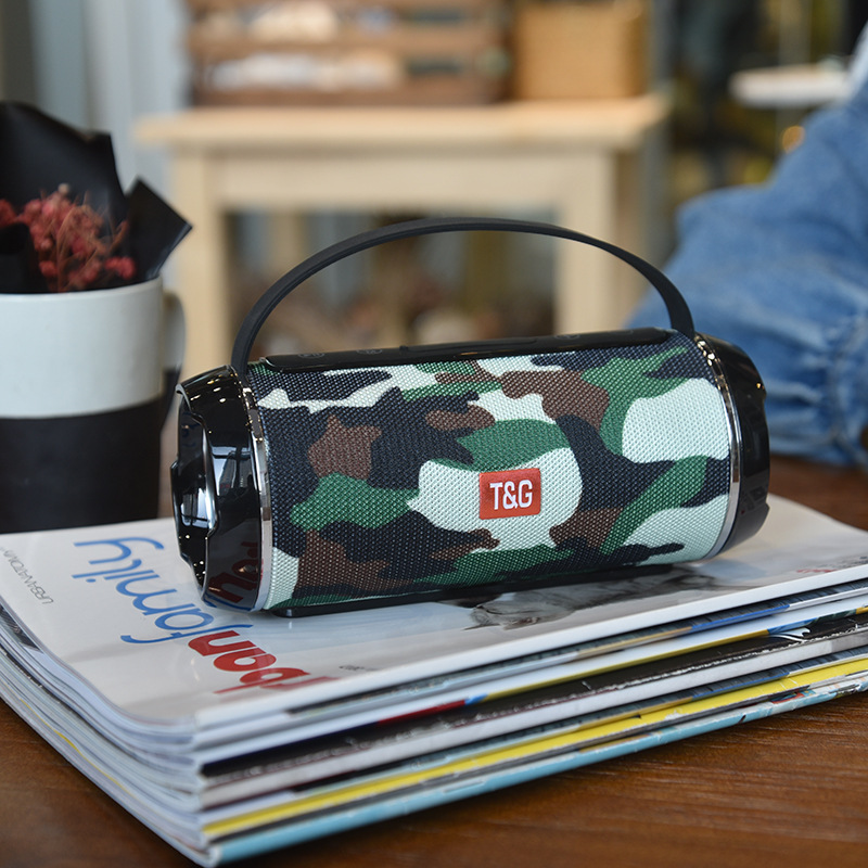 热卖中TG116C防水蓝牙音箱手提便携无线迷你布艺音响礼品FM插卡