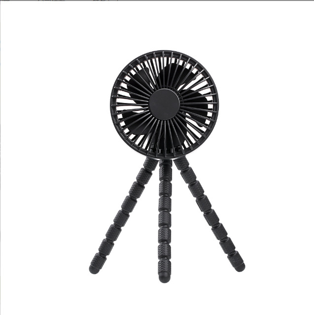 八爪鱼婴儿车风扇多功能手机支架自动摇头台扇一件代发