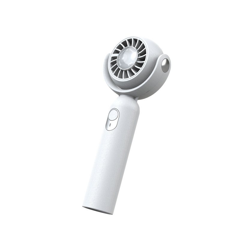 小风扇款涡轮usb挂脖风扇迷你手持摇头充电大风力