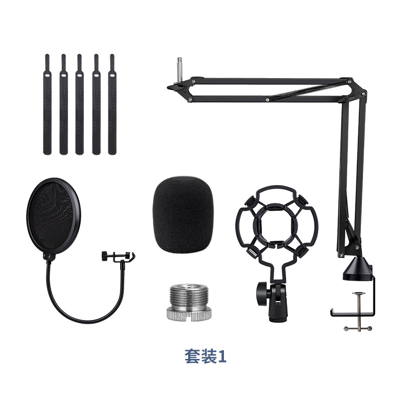 加强型麦克风悬臂直播支架话筒录音麦克风套装麦克风支架