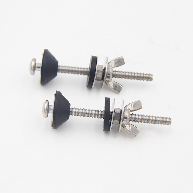 不锈钢坐便器配件螺丝 老式分体马桶配件水箱连接螺栓