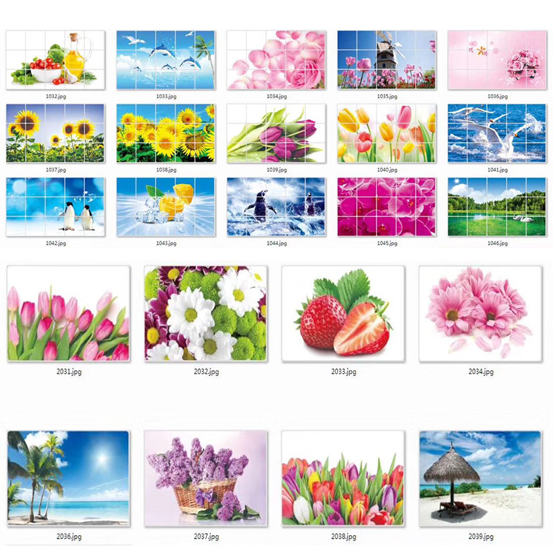 6psc自粘壁画自粘墙贴 厨房锡箔纸阻燃 防油贴自粘壁画墙贴纸批发