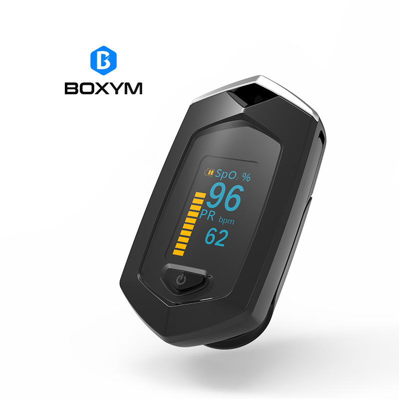 指夹式脉搏血氧仪 内置锂电池OLED屏幕血氧仪监测仪