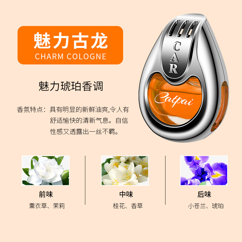 新款 车载香水 出风口香薰 汽车香氛装饰品 车内创意高档持久淡香