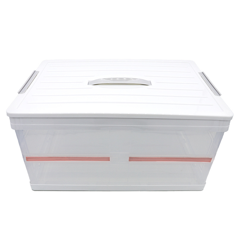 透明款可折叠车载收纳箱 后备箱储物箱 多功能汽车家用杂物整理箱