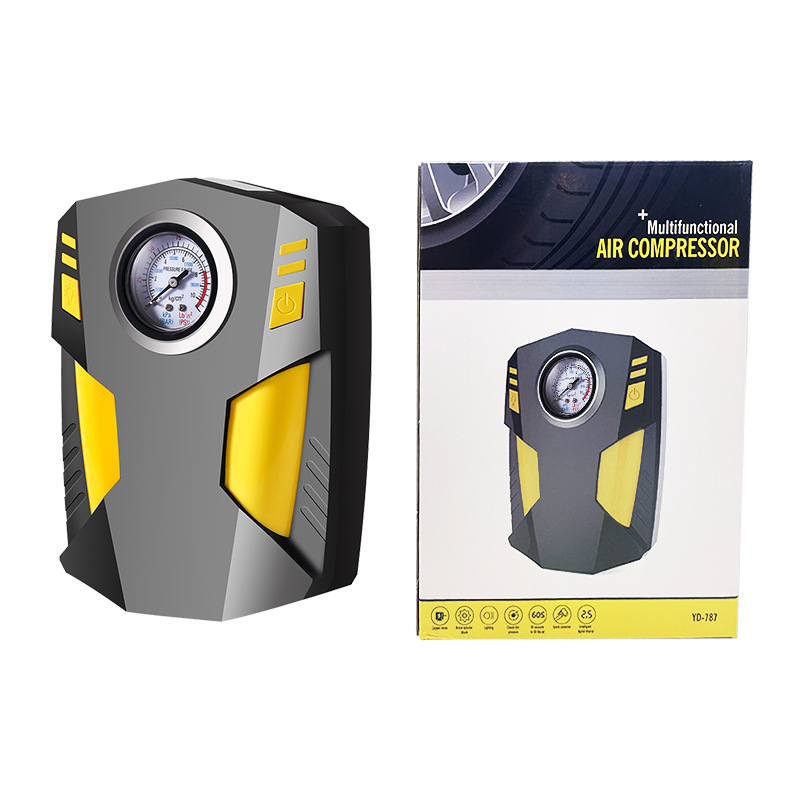 汽车充气泵便携智能数显充气泵小型手持式车载打气泵充气机大功率