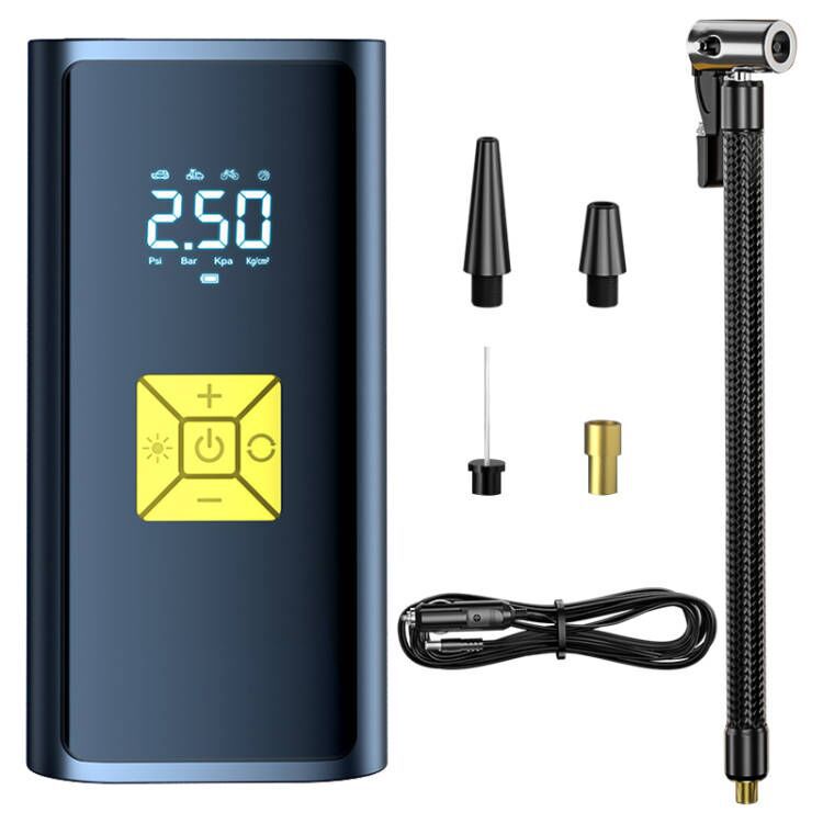 随途车载充气泵智能数显无线充气泵轮胎打气泵充气胎压检测充电宝