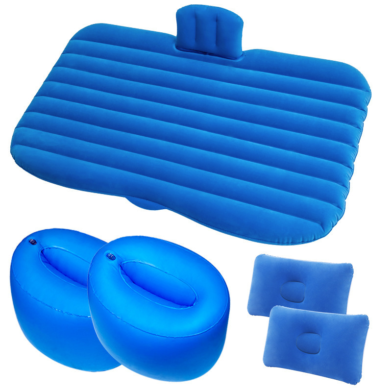 直销卡通护头挡车床 植绒有挡旅行床垫 汽车双档气垫床车载充气床