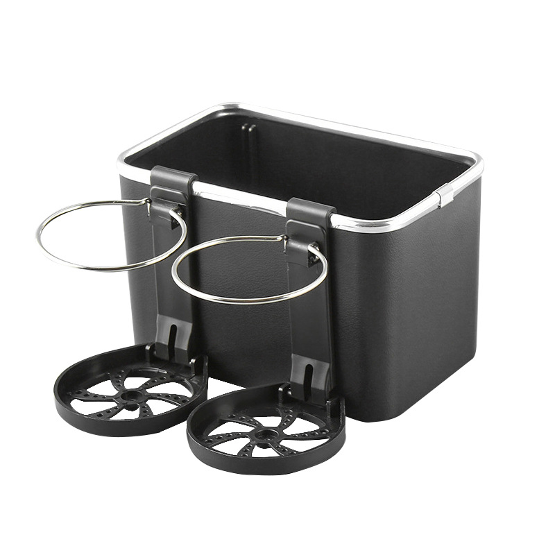 汽车扶手箱纸巾盒置物箱 车载水杯架收纳箱湿巾抽纸盒车用纸巾盒