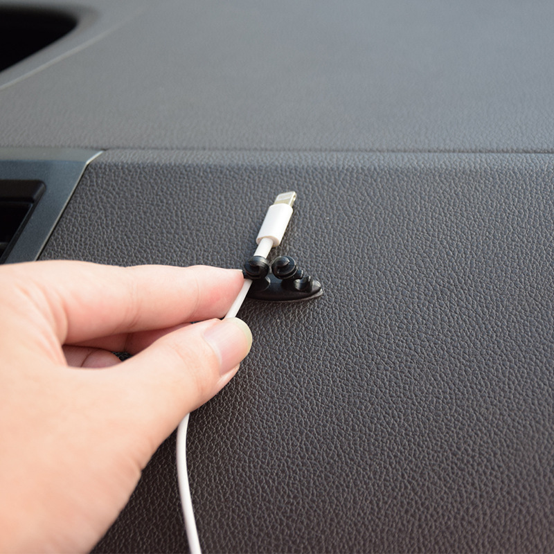 升级款8粒装 多用途便利束线夹 耳线排线夹整理夹固线夹扣 DM-028