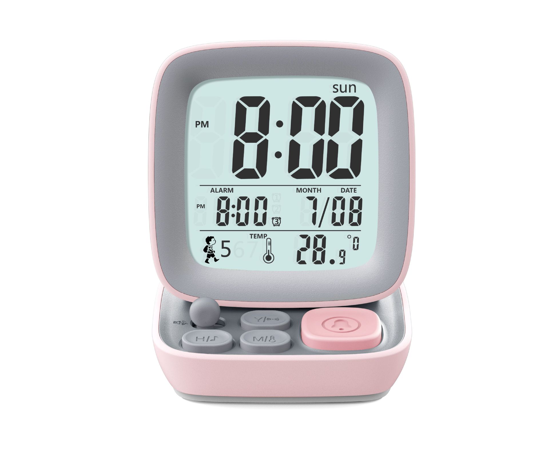 创意礼品闹钟充电儿童电子卡通简约led创意智能静音床头叫醒神器