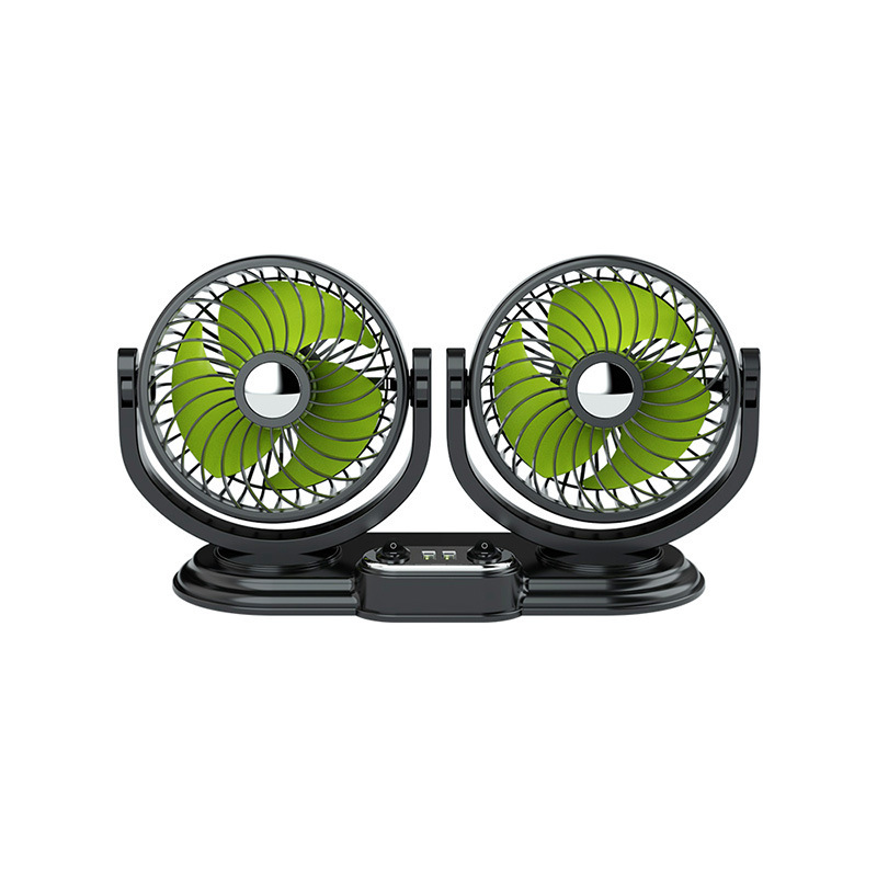 车载风扇车用大风力货车24v制冷12v小面包双头电风扇USB汽车风扇