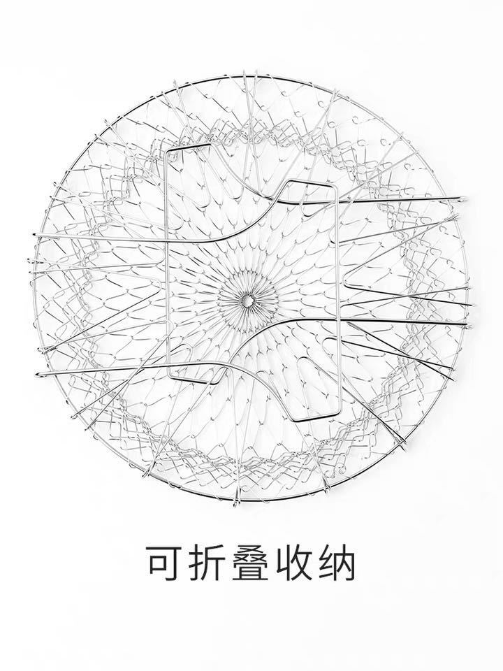 油炸网不锈钢折叠油炸篮家用油炸滤油网多功能油炸工具沥水篮子