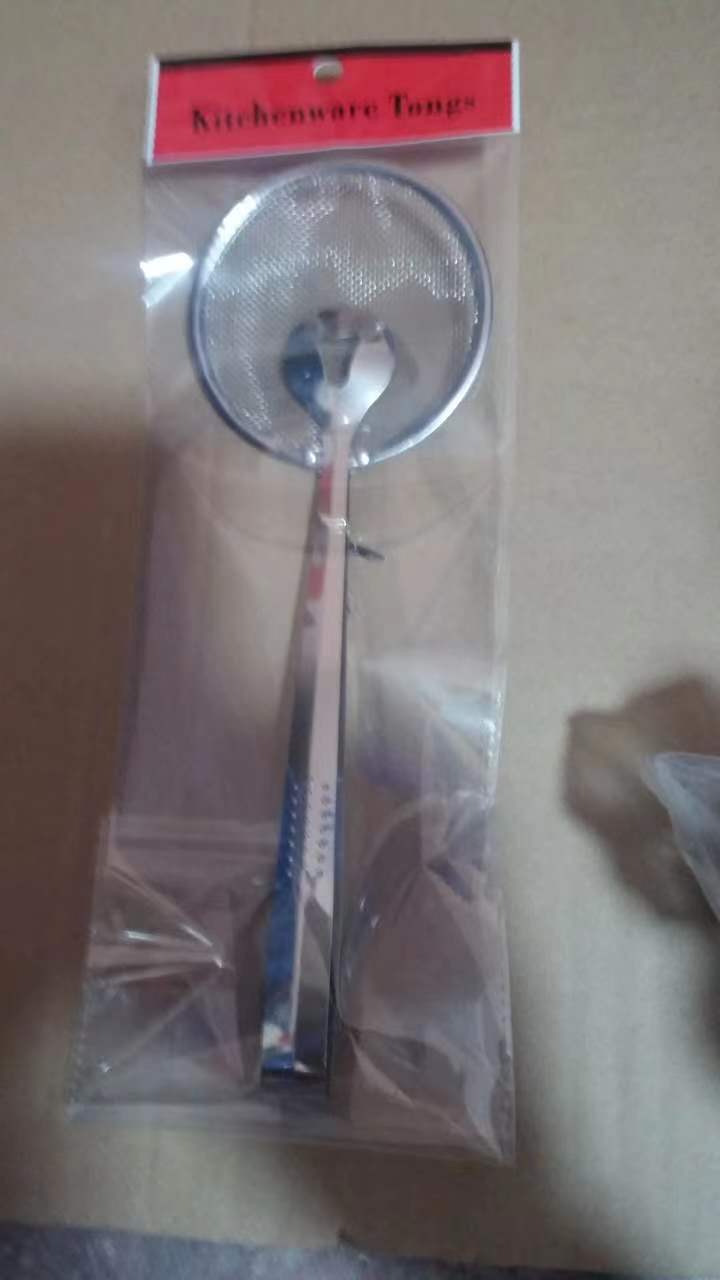 厨房工具不锈钢漏勺油捞油炸食品捞油勺捞豆腐粉筛过滤网食品油夹