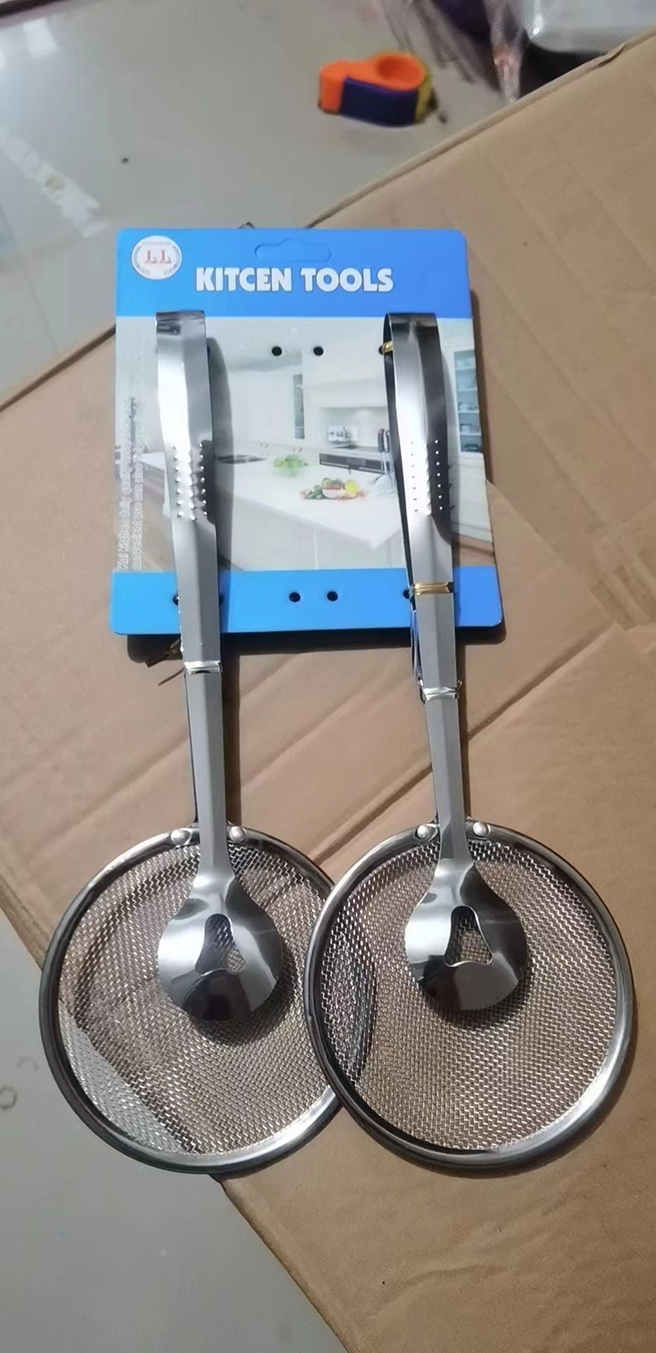 厨房工具不锈钢漏勺油捞油炸食品捞油勺捞豆腐粉筛过滤网食品油夹