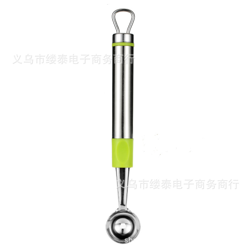 不锈钢西瓜挖球器果球勺冰淇淋挖球勺多功能水果挖勺拼盘工具