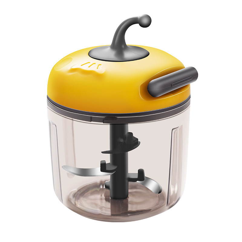 厨房创意家用小型手拉打蒜泥器蒜蓉蒜末姜末绞碎器幼儿辅食料理机