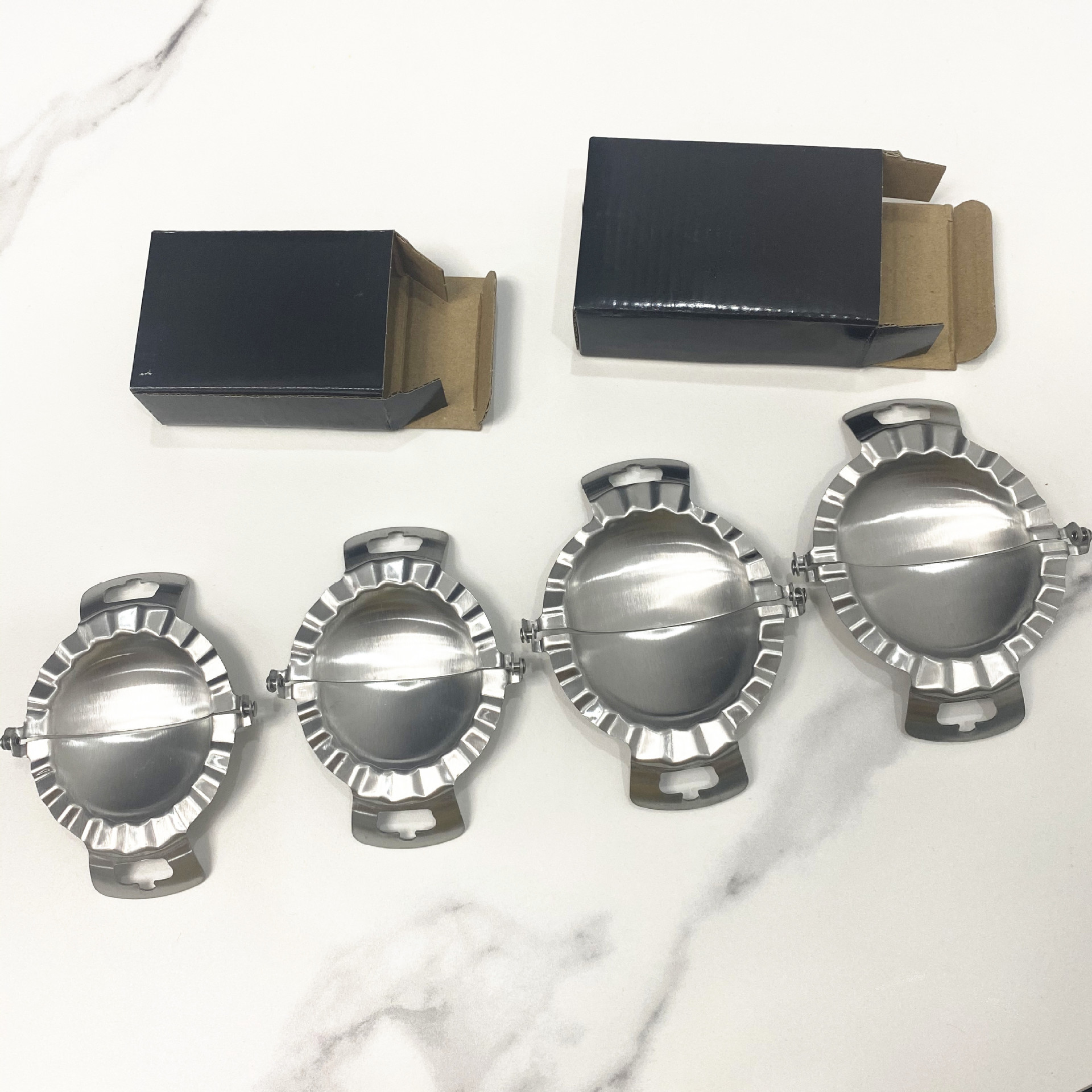 厨房不锈钢包饺子器 切饺子皮模具夹捏水饺模型厨房小工具神器