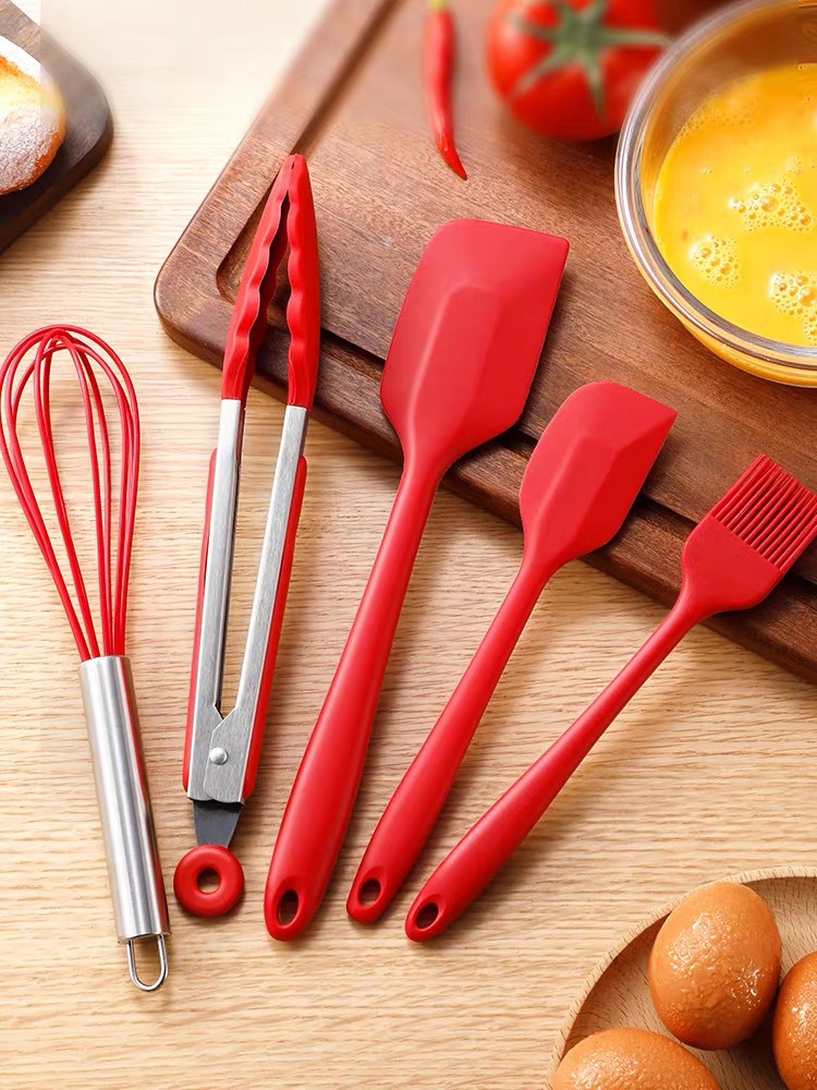 耐高温一体式硅胶刮刀烘焙奶油刮板抹刀蛋糕铲子烘焙搅拌工具套装