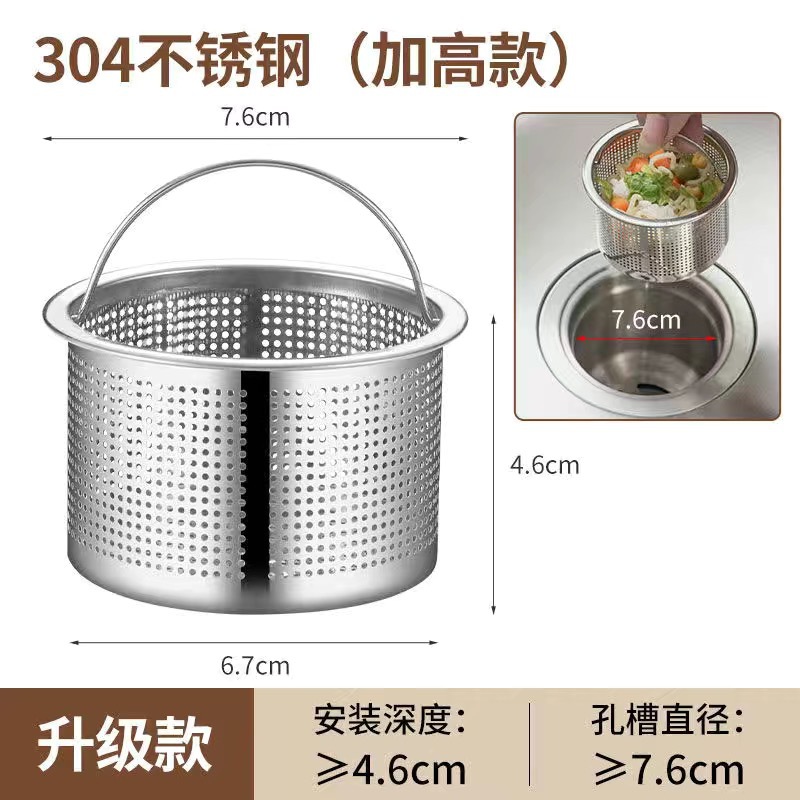 厨房水槽过滤网洗菜盆水池过滤网漏斗洗碗池不锈钢下水道通用地漏