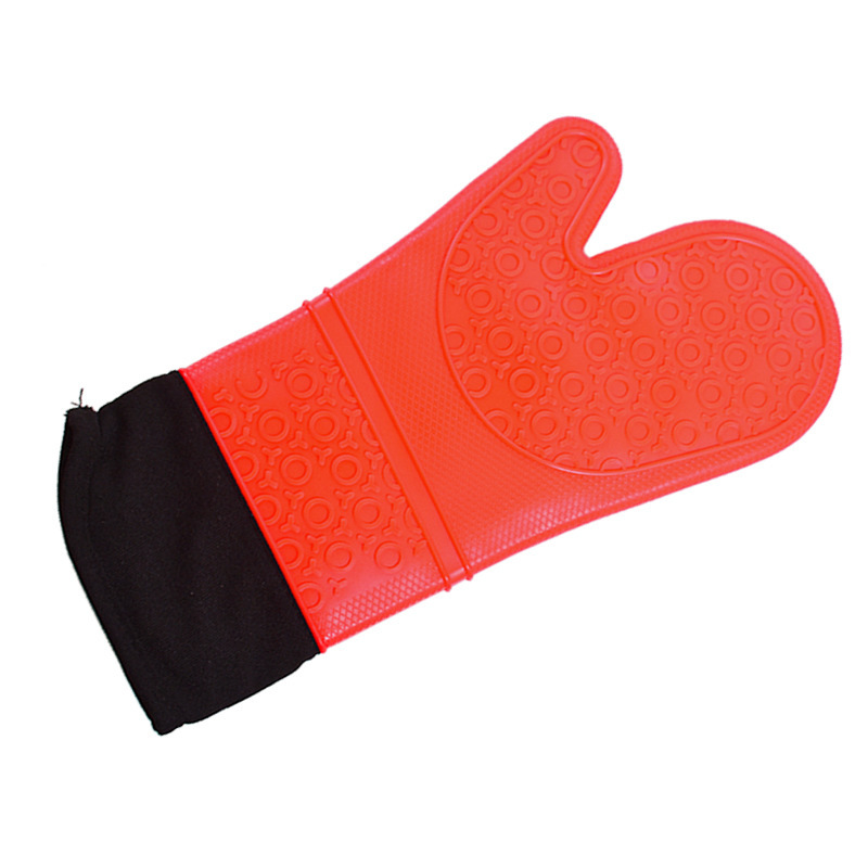 隔热防烫手套烤箱烘焙专用加厚硅胶耐高温防滑厨房微波炉烘焙工具