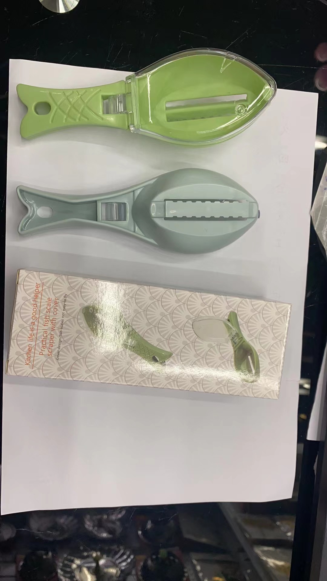 刮鱼鳞器鱼鳞刨刮器打鳞器去鱼鳞工具鱼鳞刷去鳞器刮鳞器网红款