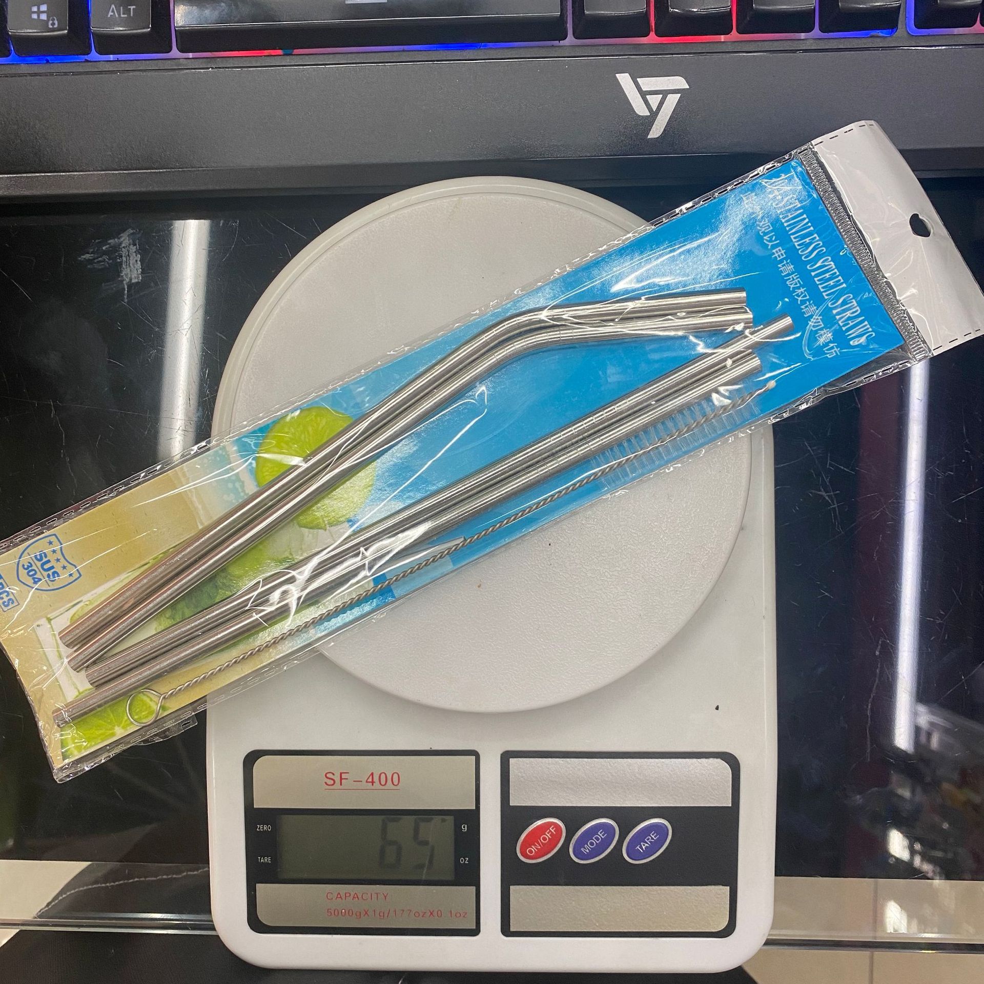 304不锈钢弯吸管金属吸管带硅胶套儿童孕妇环保奶茶饮料吸管配刷