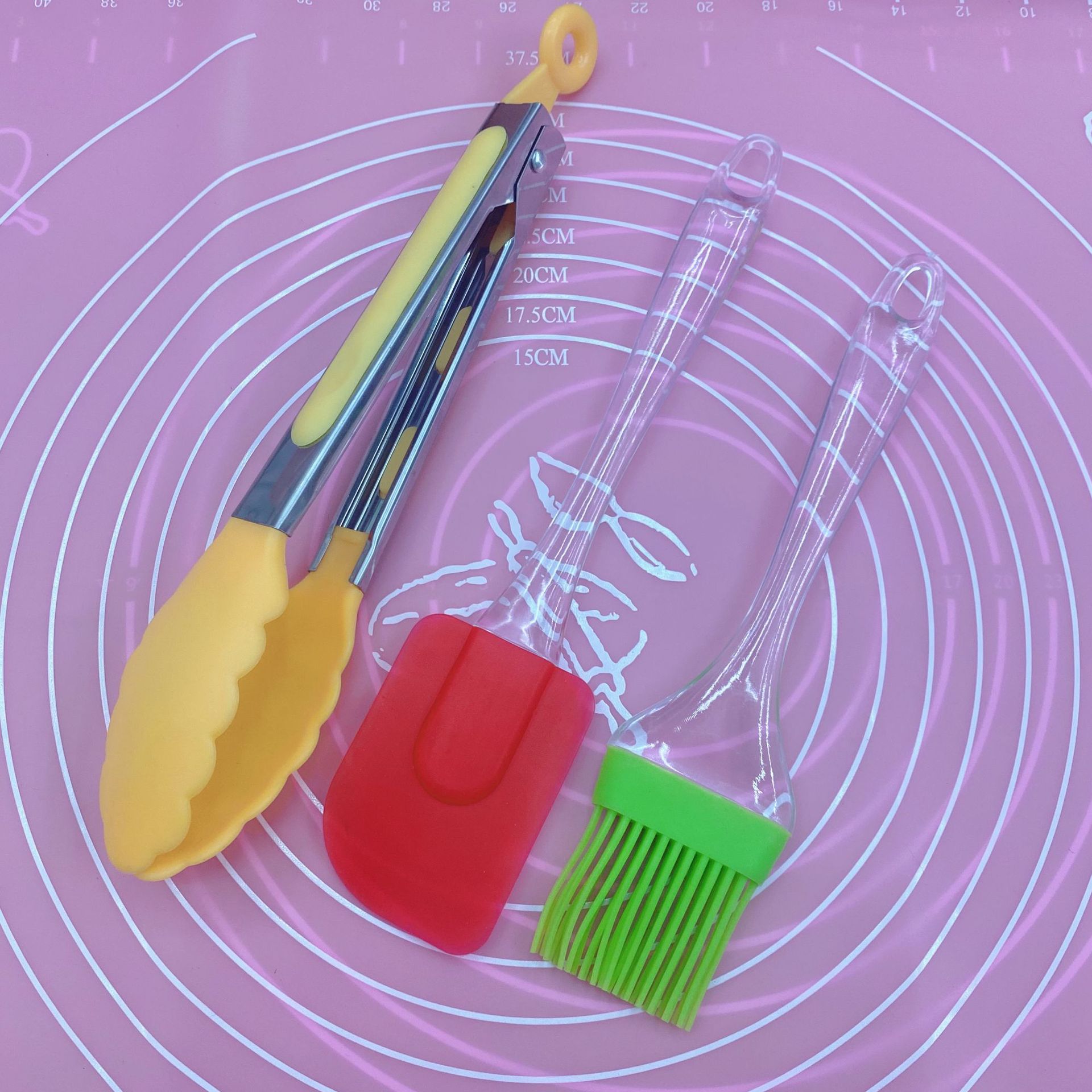 缕泰硅胶刮刀刷子打蛋器食品夹套装厨房烘焙工具烧烤夹奶油刮刷夹