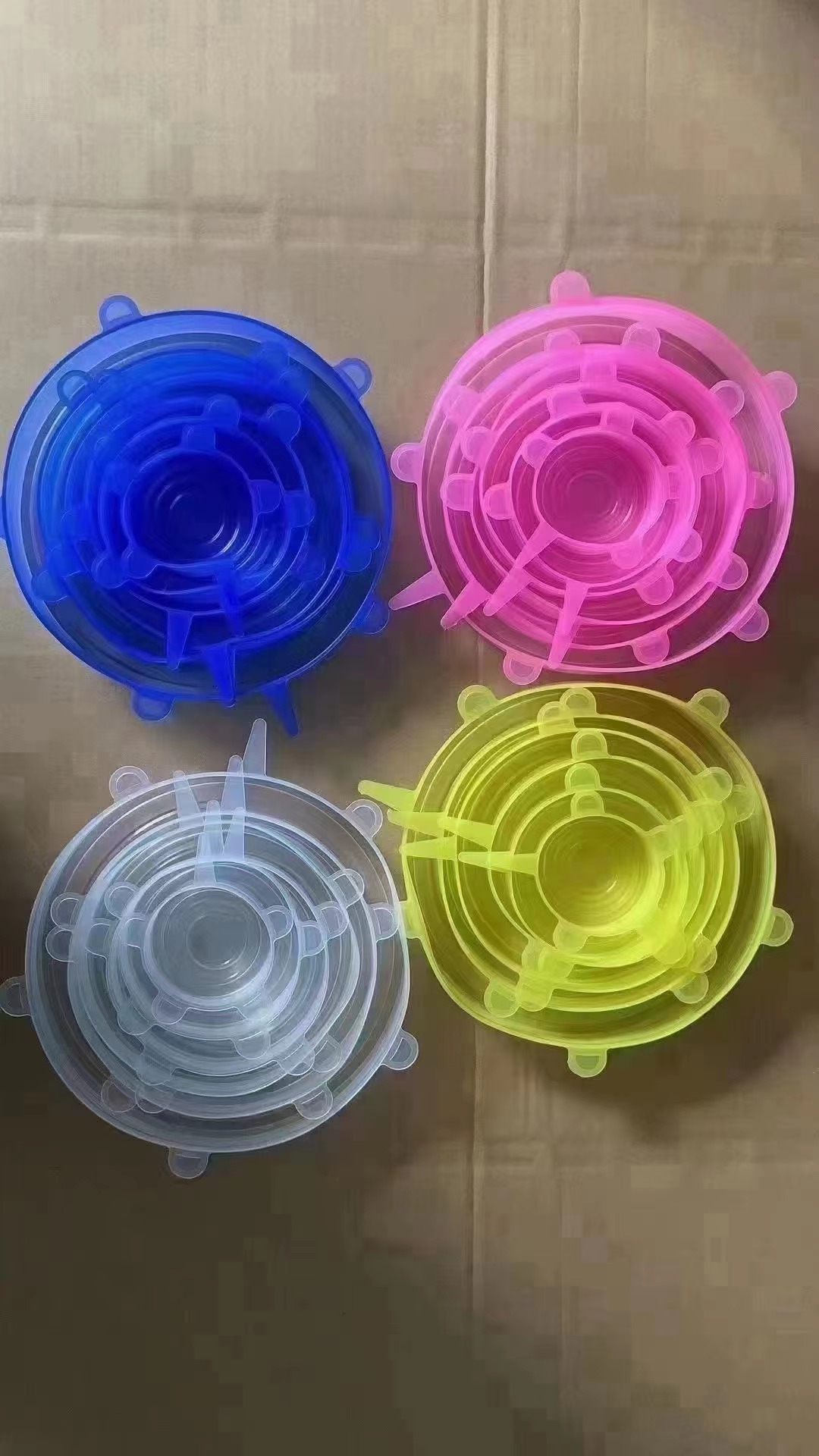 硅胶保险盖多用食品级碗盖密封保鲜膜神奇可重复使用拉伸通用形状