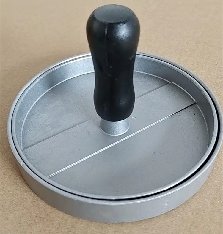 厨房用高品质的不粘涂层单孔肉饼模英国手动汉堡夹压肉饼模压肉器