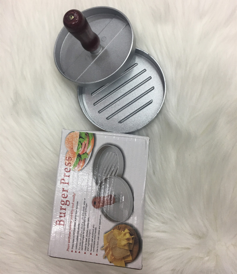 厨房用高品质的不粘涂层单孔肉饼模英国手动汉堡夹压肉饼模压肉器