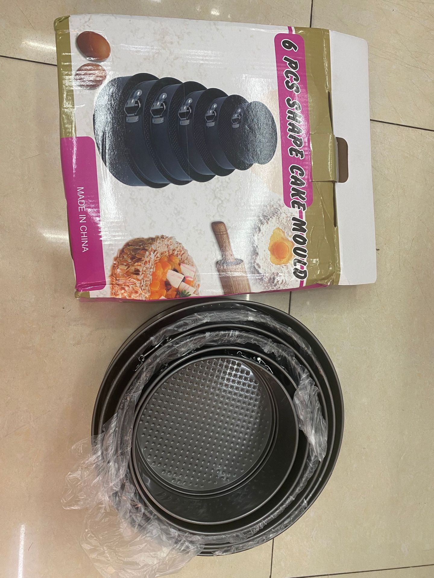 不沾圆形带扣活底模 锁扣蛋糕模具慕斯蜂巢爆款碳钢烤盘 烘培工具